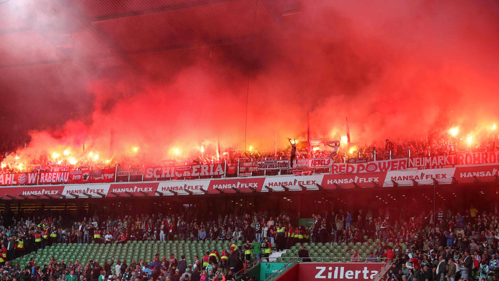 In der vergangenen Saison hatten Bayern-Fans Feuerwerkskörper abgebrannt