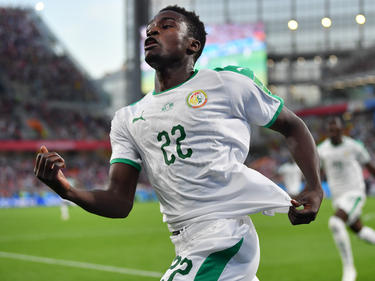 Moussa Wague celebra un tanto en el Mundial con Senegal. (Foto: Getty)