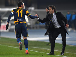Pazzini celebra un tanto con el Hellas Verona. (Foto: Getty)