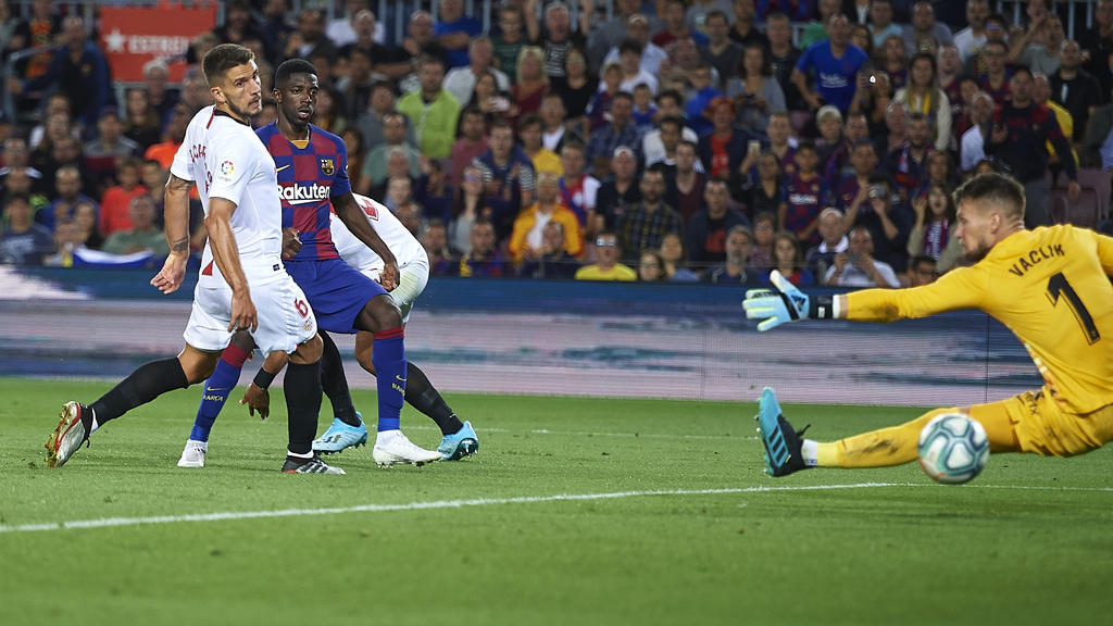 Ousmane Dembélé erzielte das zwischenzeitliche 3:0 für den FC Barcelona