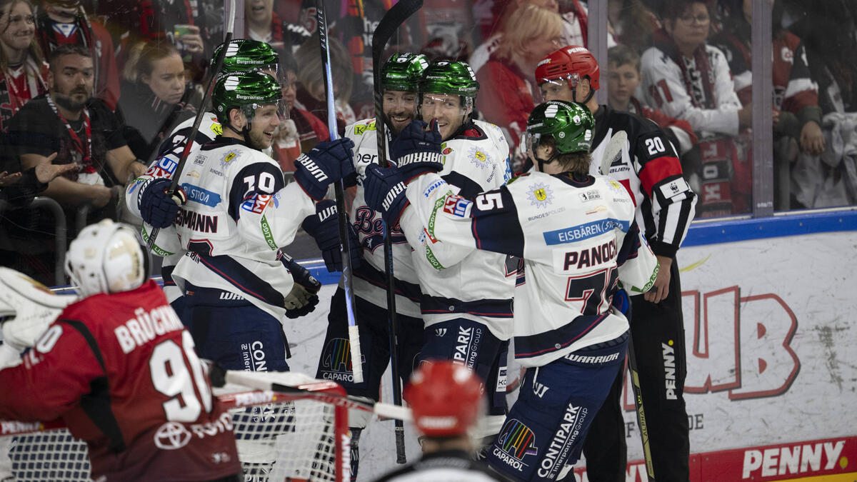 Die Eisbären Berlin konnten sieben eigene Tore bejubeln