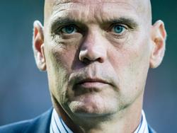 SC Heerenveen-trainer Jurgen Streppel tijdens het competitieduel met NEC Nijmegen. (20-08-2016)