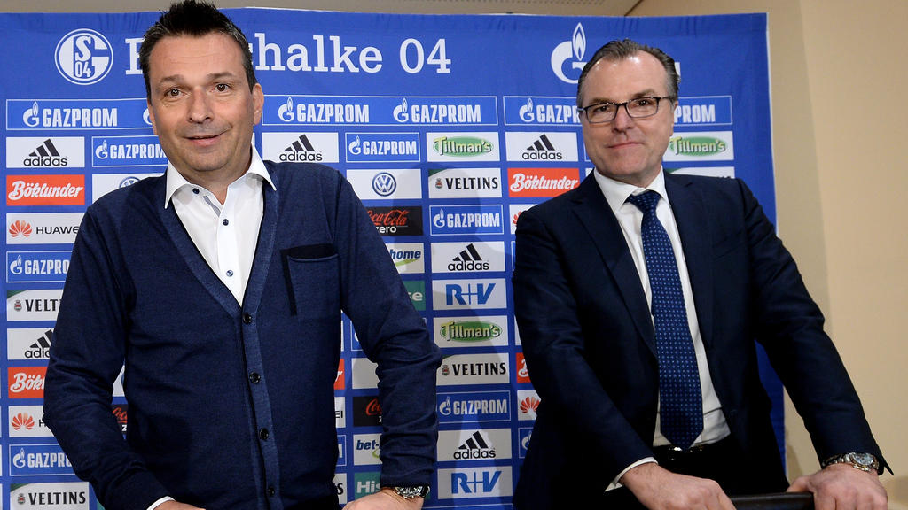 Clemens Tönnies und Christian Heidel arbeiten seit 2016 beim FC Schalke 04 zusammen