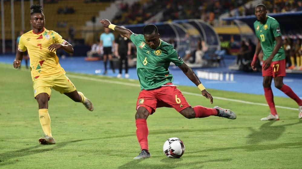 Kameruns Verteidiger Ambroise Oyongo beim Afrika-Cup