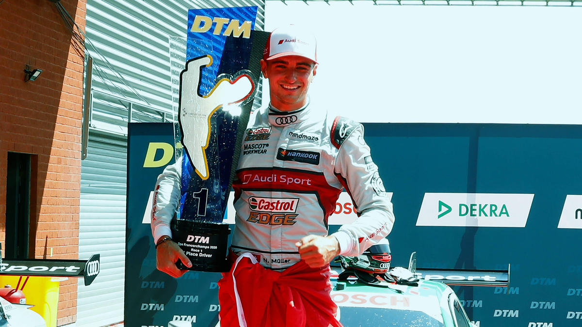 Nico Müller ist der erste Sieger der DTM 2020, aber er musste zittern Nico Müller ist der erste Sieger der DTM 2020, aber er musste zittern
