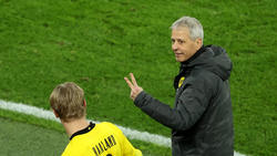 BVB-Trainer Lucien Favre ist dieser Tage für Scherze gut zu haben