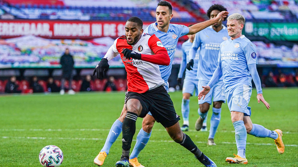Die PSV Eindhoven kassierte gegen Feyenoord Rotterdam ein bittere Pleite