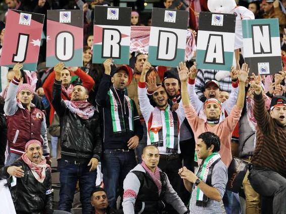 Jordanien feiert den Playoff-Sieg gegen Usbekistan