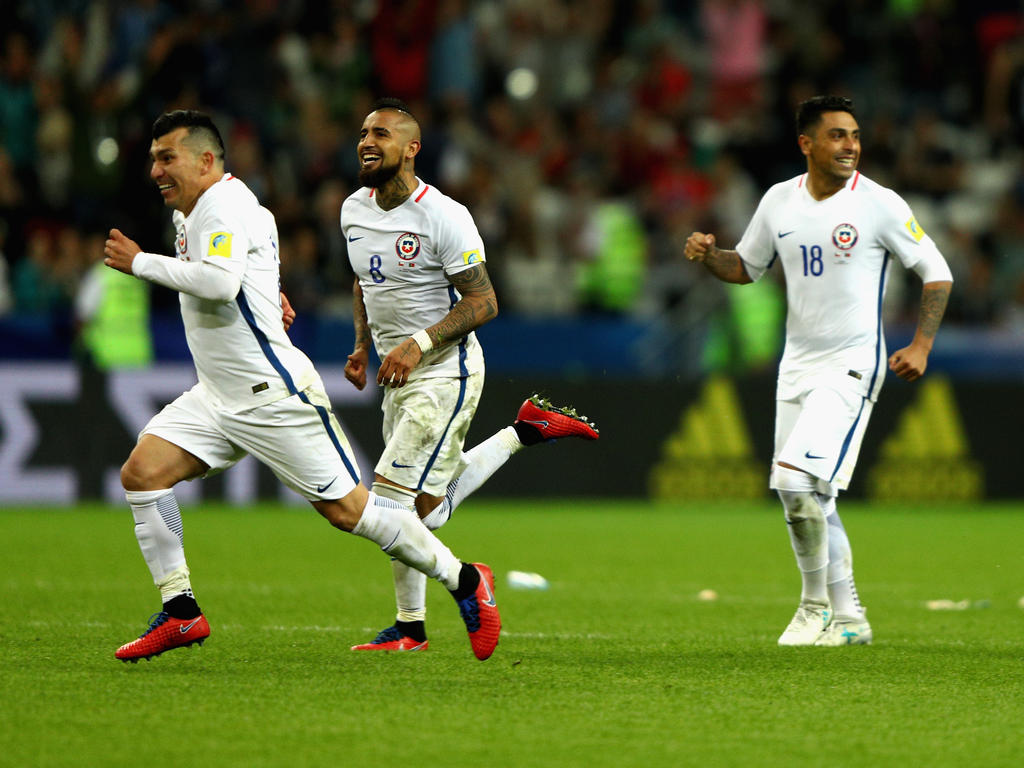 Chile will zum ersten Mal in der Geschichte den Confed Cup gewinnen Chile will zum ersten Mal in der Geschichte den Confed Cup gewinnen