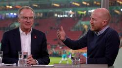 Matthias Sammer (r.) sieht Bayern beim Umgang mit Drucksituationen gegenüber dem BVB im Vorteil