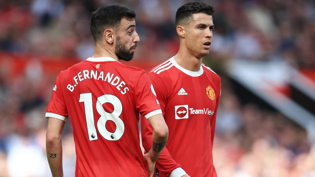 Gemeinsam bei Manchester United unter Vertrag: die Portugiesen Fernandes und Ronaldo