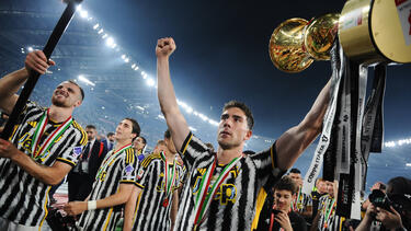 Juventus-Stürmer Dusan Vlahovic schoss sein Team zum Gewinn der Coppa Italia