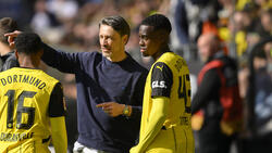 Jamie Gittens (r.) wird den BVB wohl verlassen