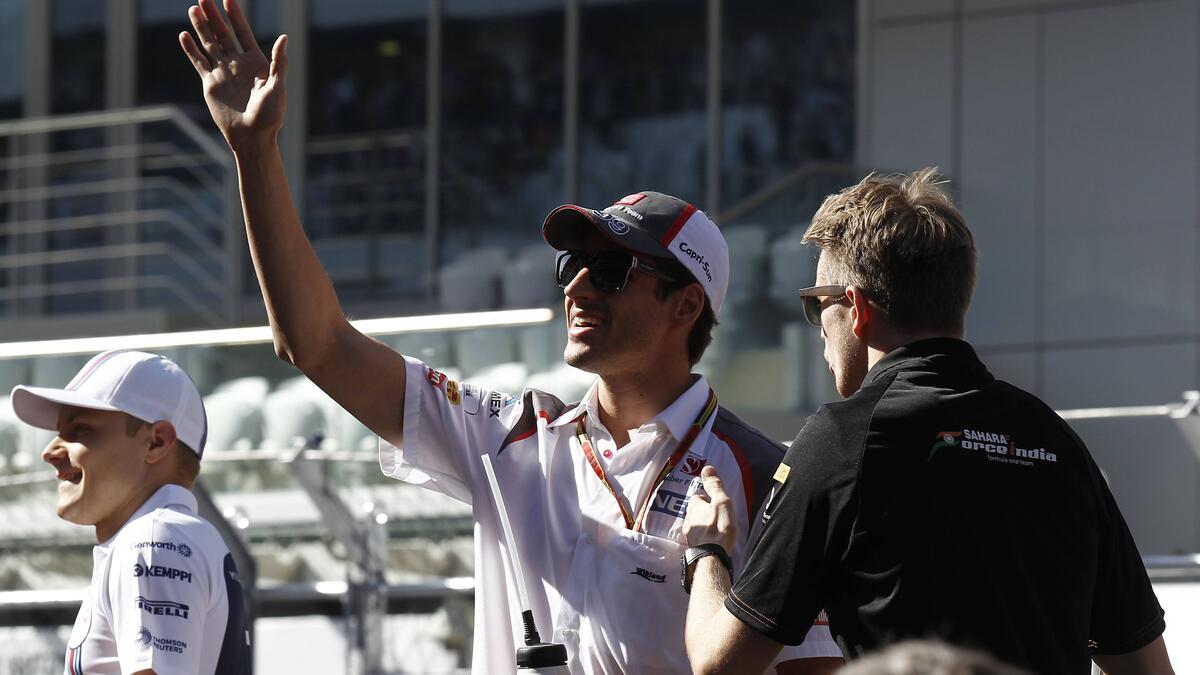 Adrian Sutil (m.) erbt den Negativrekord von Nico Hülkenberg