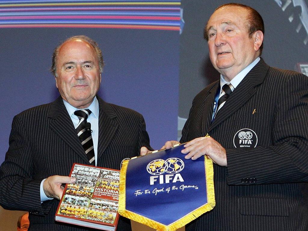 Sepp Blatter und Nicolas Leoz Sepp Blatter und Nicolas Leoz