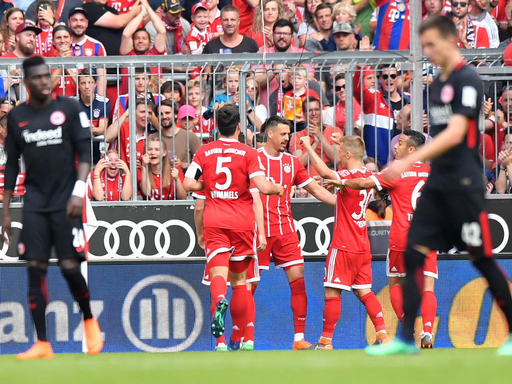 Die Bayern schenkten Frankfurt vier Gegentore ein