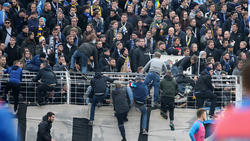 Beim Ostduell in der 3. Liga kam es zu Ausschreitungen