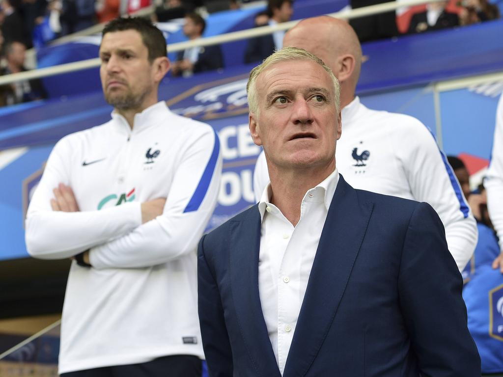 Didier Deschamps und sein Team sind zum Auftakt gegen Rumänien gefordert Didier Deschamps und sein Team sind zum Auftakt gegen Rumänien gefordert