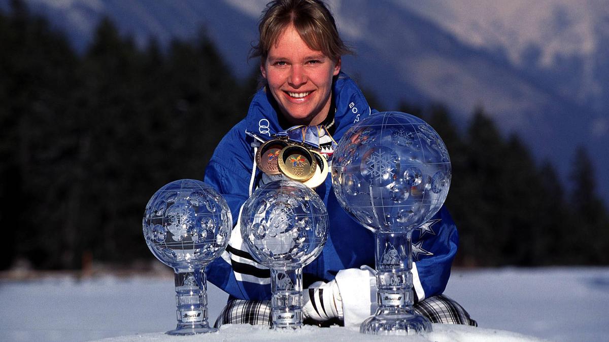 Katja Seizinger ist erfolgreichste deutsche Ski-Rennläuferin