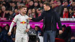 Julian Nagelsmann (r.) hofft auf langfristigen Werner-Verbleib