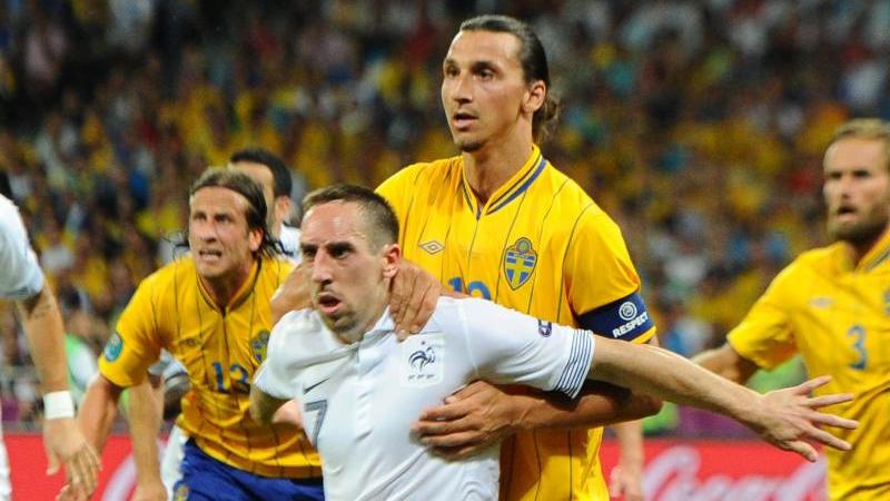Oft sind sich Franck Ribéry (vorn) und Zlatan Ibrahimovic (dahinter) noch nicht in die Quere gekommen