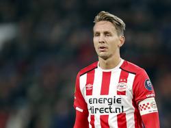 Luuk de Jong maakt tegen Sparta Rotterdam weinig indruk. De spits van PSV weet opnieuw het net niet te vinden. (22-10-2016)