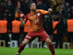 Lukas Podolski hat beim Sieg von Galatasaray getroffen