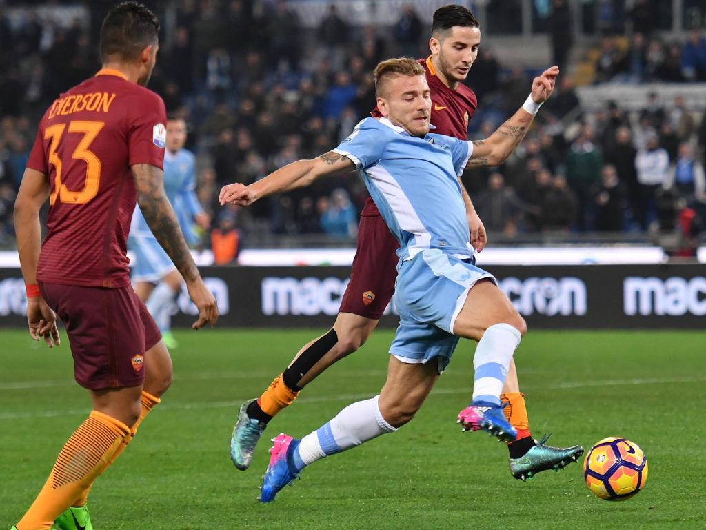 Ciro Immobile trifft im Pokal-Derby zwischen Lazio und dem AS Rom
