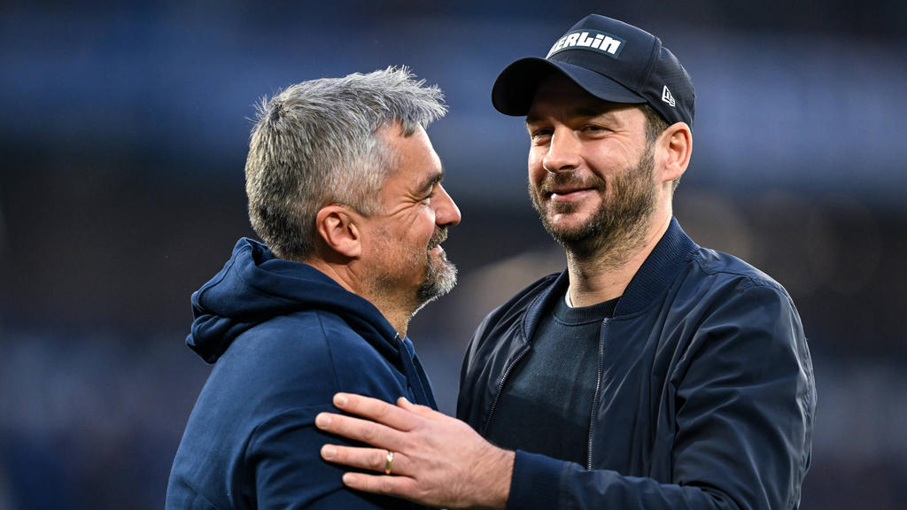 Sandro Schwarz (r.) soll einer der Trainerkandidaten des FC Schalke 04 sein Sandro Schwarz (r.) soll einer der Trainerkandidaten des FC Schalke 04 sein