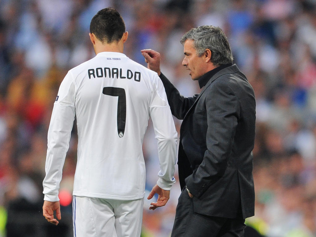 José Mourinho (r.) und Cristiano Ronaldo feierten 2012 in Madrid die Meisterschaft