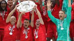 Robben (l.) und Ribéry feierten eine weitere Deutsche Meisterschaft