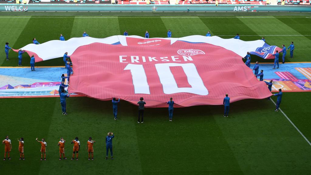 Christian Eriksen ha sido homenajeado en esta Euro tras su susto sobre el césped.