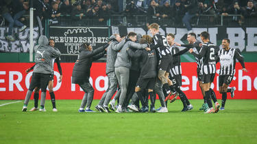 Manu Kone (Bildmitte) traf entscheidend für seine Fohlenelf