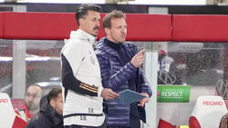 Aktuell ist Sandro Wagner (l.) noch Co-Trainer von Julian Nagelsmann beim DFB-Team