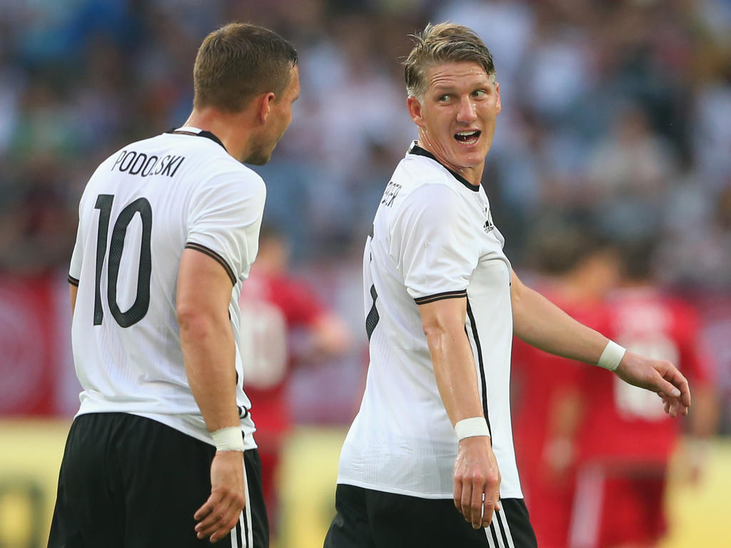Bastian Schweinsteiger und Lukas Podolski prägten die deutsche Nationalmannschaft über viele Jahre