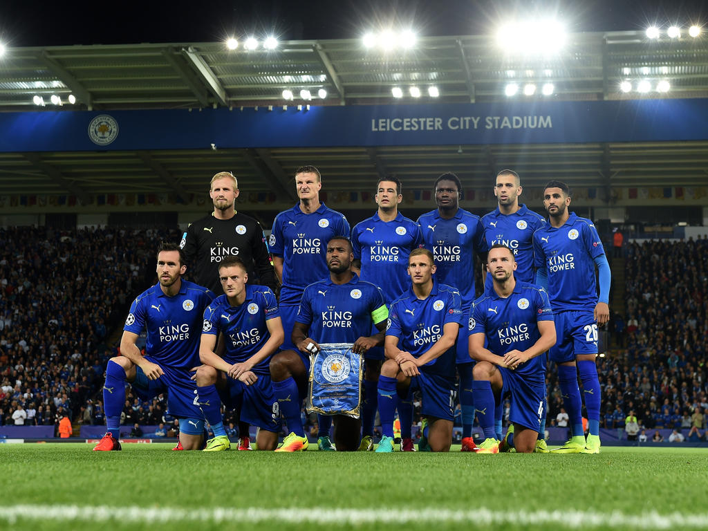Los jugadores del Leicester City en el debut en la Champions League. (Foto: Getty)