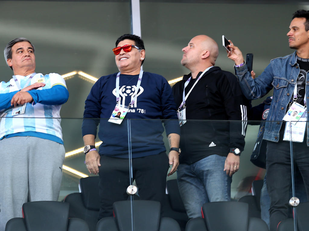 Immer im Fokus: Fußball-Legende Diego Maradona