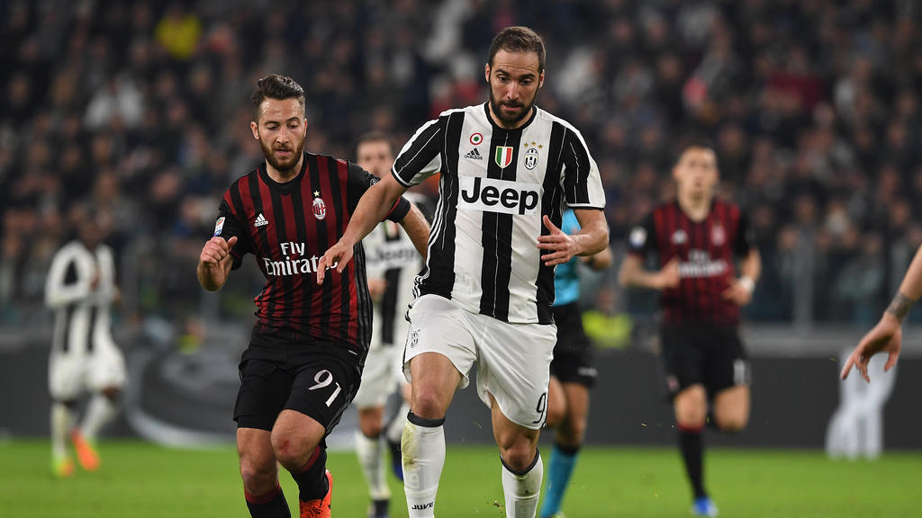 Gonzalo Higuaín soll vor dem Wechsel von Juventus Turin zum AC Mailand stehen
