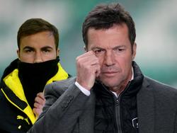 Lothar Matthäus (r.) schießt erneut gegen Mario Götze