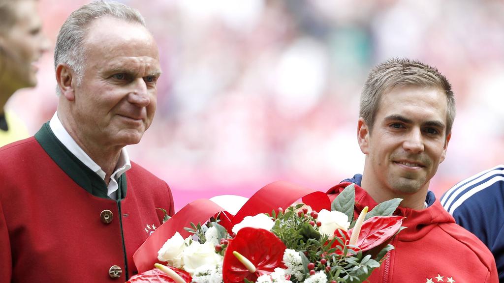 Philipp Lahm (r.) wird in der Hall of Fame des Fußballs verewigt Philipp Lahm (r.) wird in der Hall of Fame des Fußballs verewigt