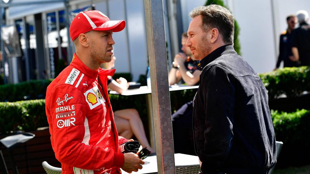 Das Verhältnis von Vettel und Horner gilt als überaus gut Das Verhältnis von Vettel und Horner gilt als überaus gut