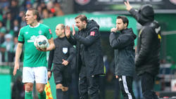 Florian Kohfeldt verlor mit Werder Bremen gegen den BVB