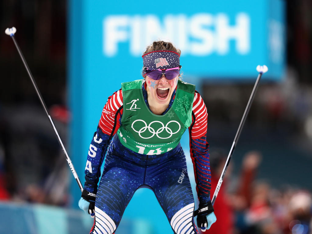 Jessica Diggins führte das US-Duo zur Goldmedaille