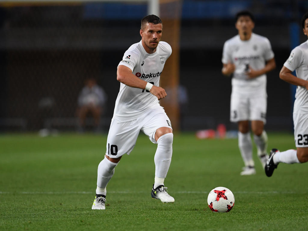 Lukas Podolski musste im Spiel seines Klubs Vissel Kobe gegen den FC Tokio ausgewechselt werden