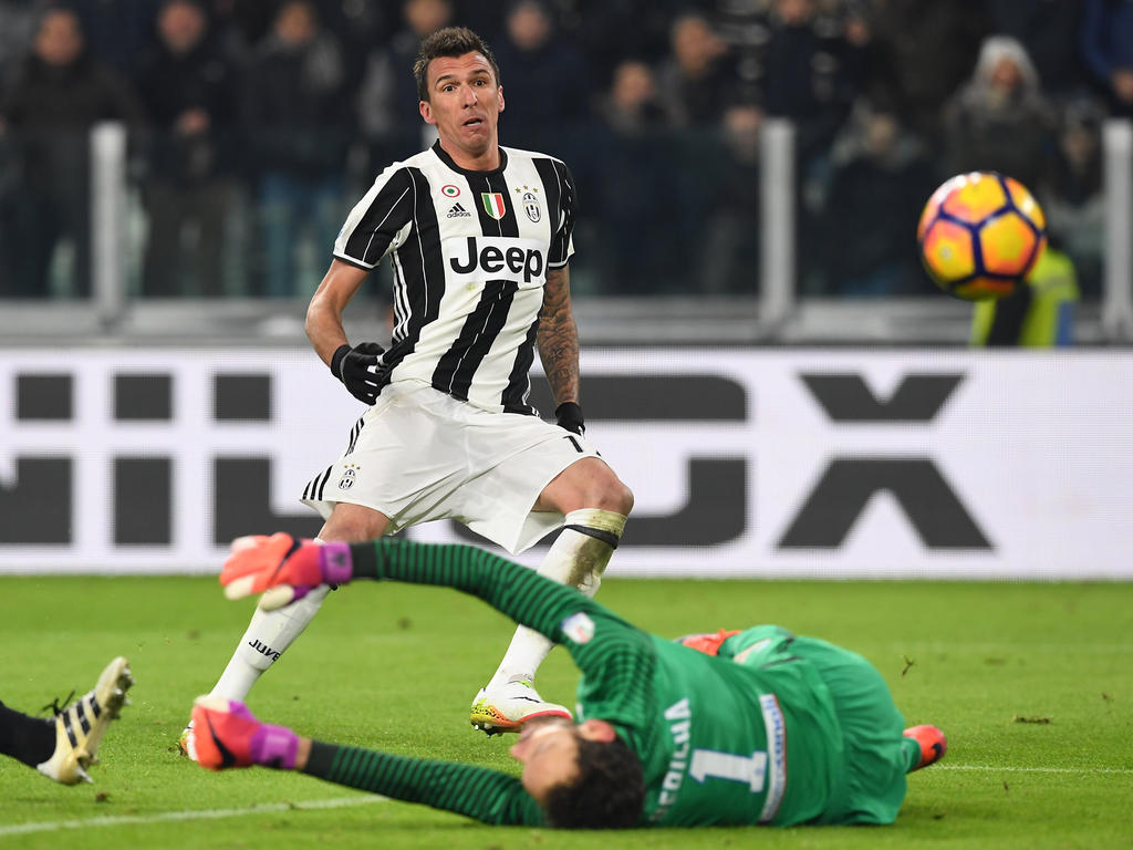Mario Mandžukić traf für Juventus gegen Atalanta