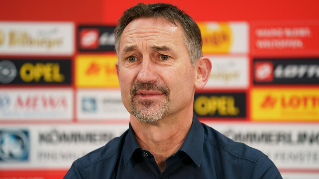 Achim Beierlorzer hofft vor einer Fortsetzung der Fußball-Bundesliga auf mindestens 14 Tage mit richtigem Training