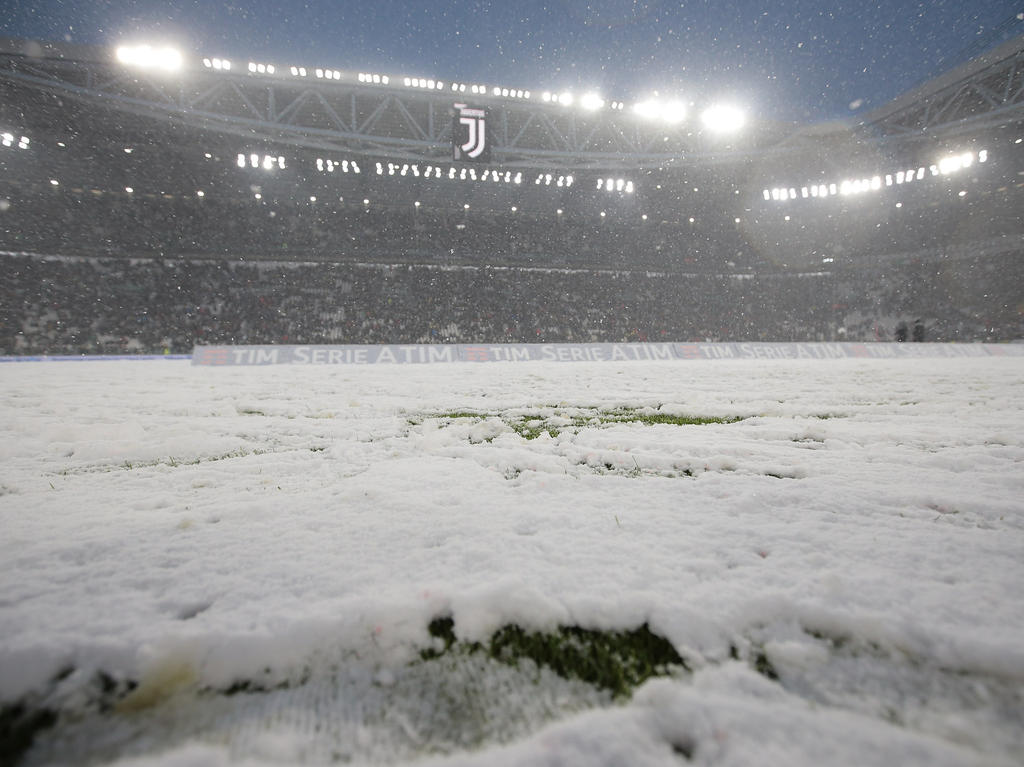 Imagen de la nevada caída sobre el estadio de la Juventus. (Foto: Getty)