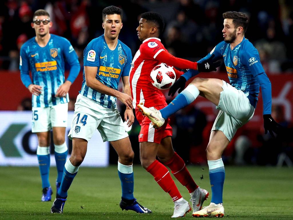 El nivel del Atlético bajó mucho tras el descanso. (Foto: Imago) El nivel del Atlético bajó mucho tras el descanso. (Foto: Imago)