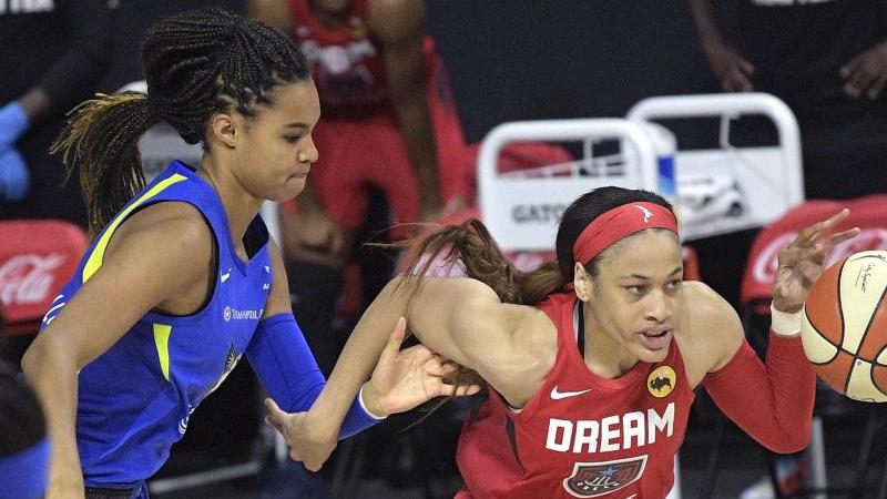 Hat mit den Dallas Wings ihr erstes Spiel in der WNBA gewonnen: Satou Sabally Hat mit den Dallas Wings ihr erstes Spiel in der WNBA gewonnen: Satou Sabally