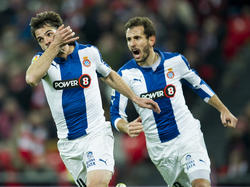 Victor Sánchez logró el 1-1 en la ida de semifinales de Copa ante el Athletic Bilbao. (Foto: Getty)